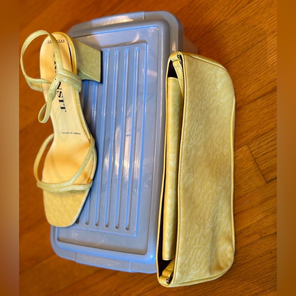 Yellow Strappy Sandal with Matching Purse